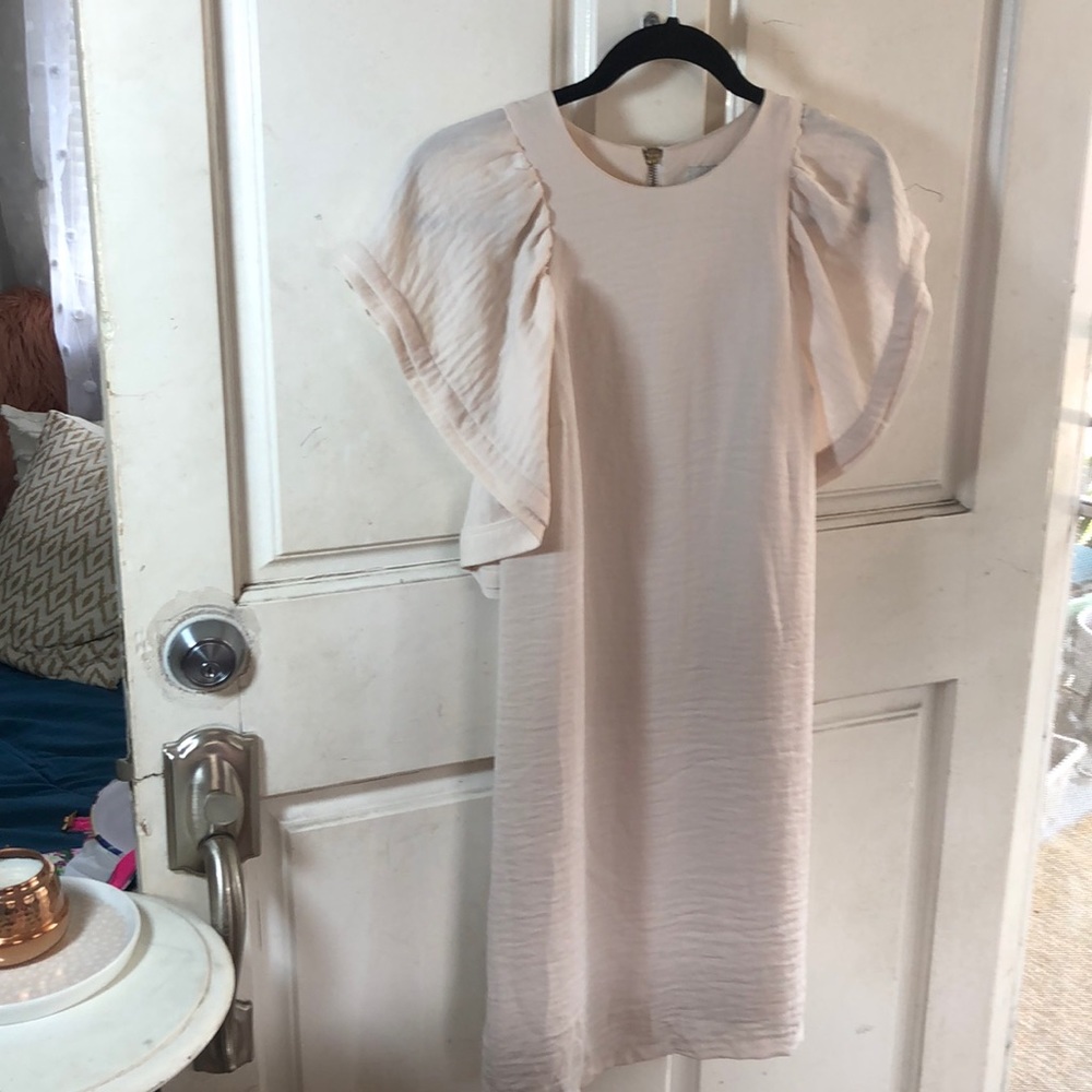 ASOS CREAM OFF WHITE DRESS